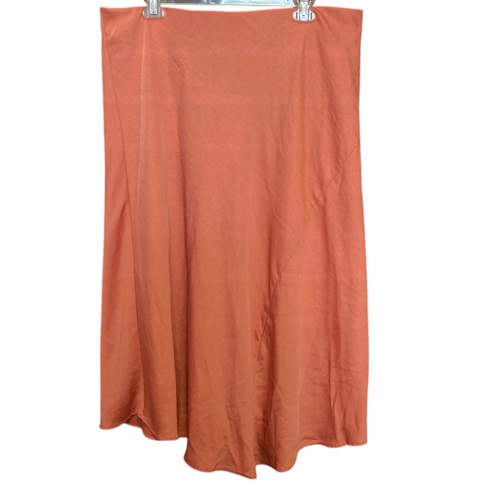 a new day Women's Peach Midi Skirt | Bias Cut Style | Y2K Style